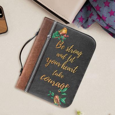 Bible Carrying Bag with Handle Zipper Closure Wear Resistant Waterproof Portable Print Bible Cover Protective