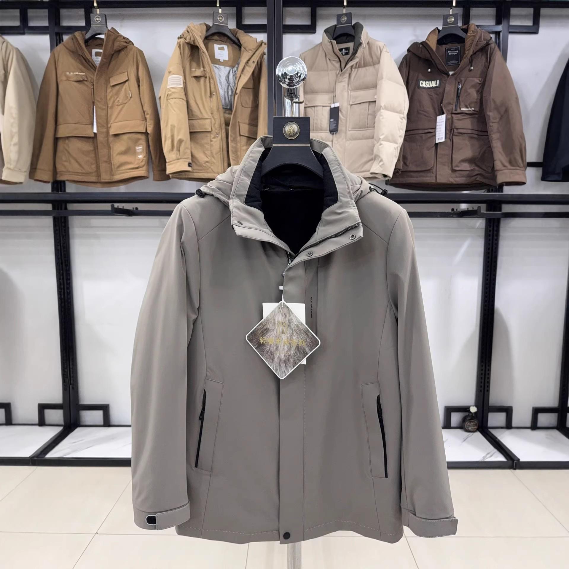 

H Family Counter 1598: Hooded Jacket with Detachable Lining, Stylish & Casual (Model 4Y005A) 180 (Approx. 150-165 lbs) хакі