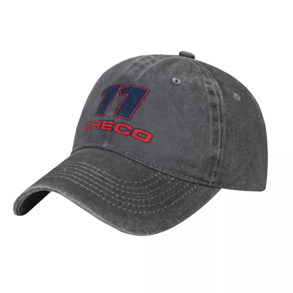 Petten Sergio Checo Perez Formule Mode Baseball Met Klep Unisex Pet Dames Zwart