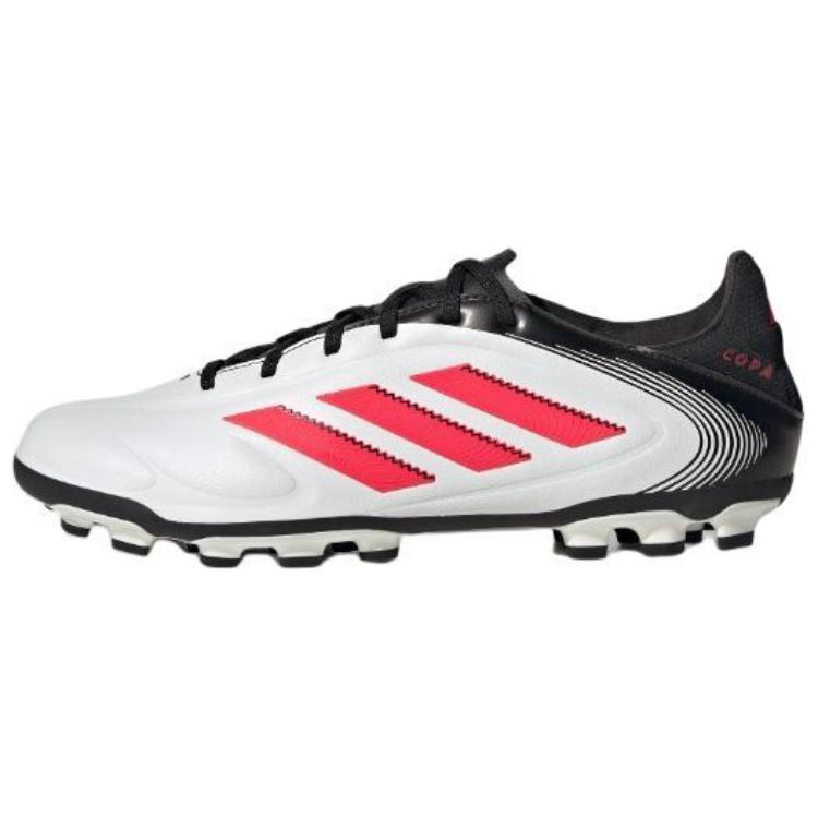 Adidas Copa Pure 3 League Comfortable Soft AG (Rubber Short Studs) Non-Slip Wear-Resistant Soccer Shoes Unisex Soccer Shoes White Red Black IE1172