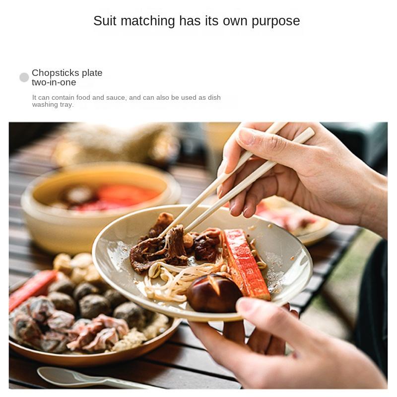 Neuer zusammenklappbarer Camping-Picknick-Geschirrkorb mit Deckel, faltbarer Aufbewahrungskorb