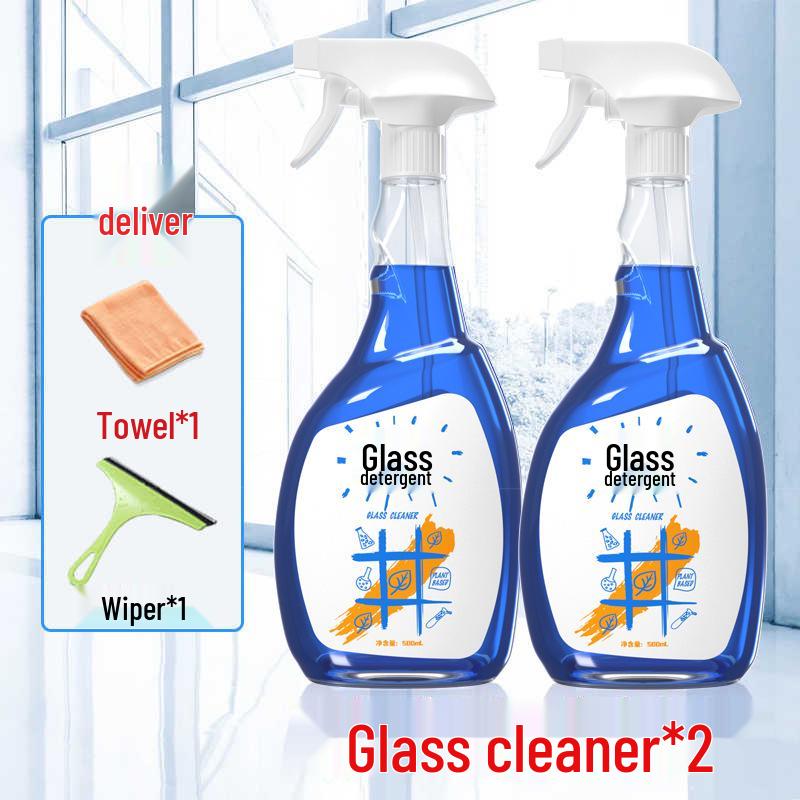 Household Glass Cleaner: Effective Window & Mirror Stain Remover