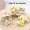 Soft Flexible PVC Magnetic Couple Keychain Pendant Magnet Key Holder For Quick Attachment Ideal Gift For Couples