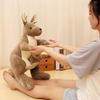 27/35/60cm Mother and Child Kangaroo Doll Simulation Plush Toy Handmade Doll Cartoon Anime Cute Pillow Cushion Home Decoration C