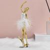 Ballerina Statue European Style Collectible Ballet Dancer Sculpture Artwork for Bedroom Home Office Bookcase Entrance Decor