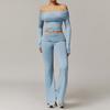 JYL Brushed Yoga Set Casual Comfortable Running Outfit