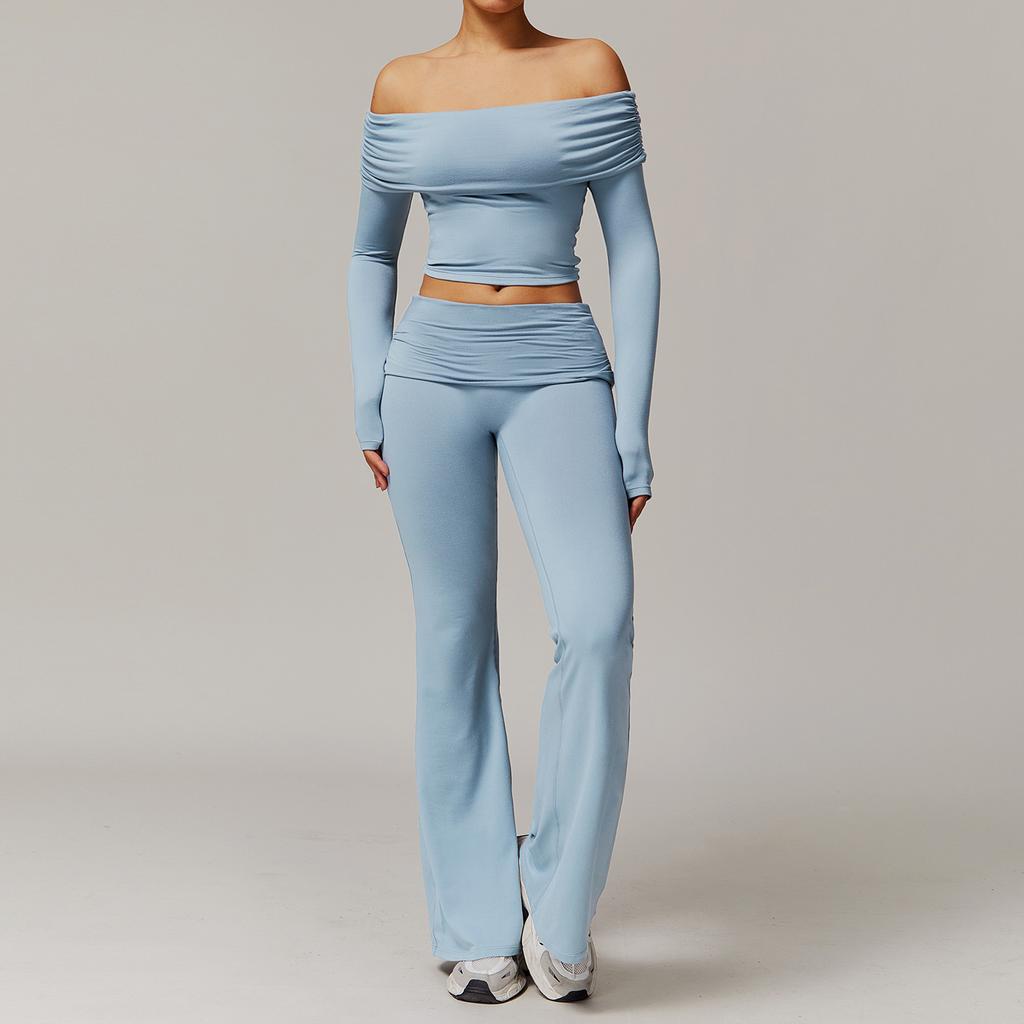 JYL Brushed Yoga Set Casual Comfortable Running Outfit