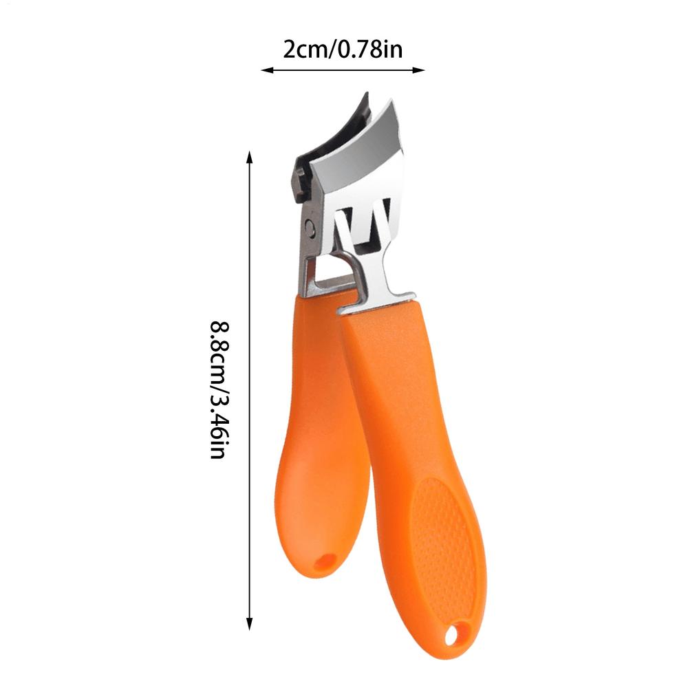

Oblique Nail Clippers Stainless Steel Anti-splash Nail Cutter Clippers Manicure Beauty Tool Thick Hard Nails Nail Groove Clipper оранжевый