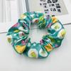 Women Hair Tie High Elasticity Colorful Easter Egg Print Hair Scrunchy Smooth Satin Texture Ponytail Holder Versatile Hair Accessory