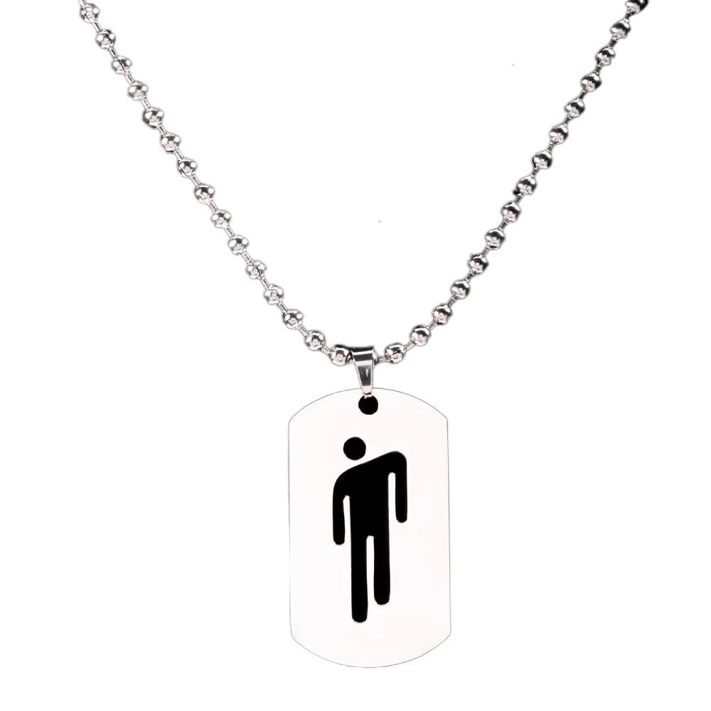 New Stainless Steel Pendant Necklaces Mirror Polish Simple Jewelry Gift Trend Hip Hop Jewelry