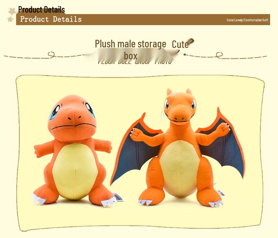 Large Standing Charizard Plush Doll - Charmander Evolved Form