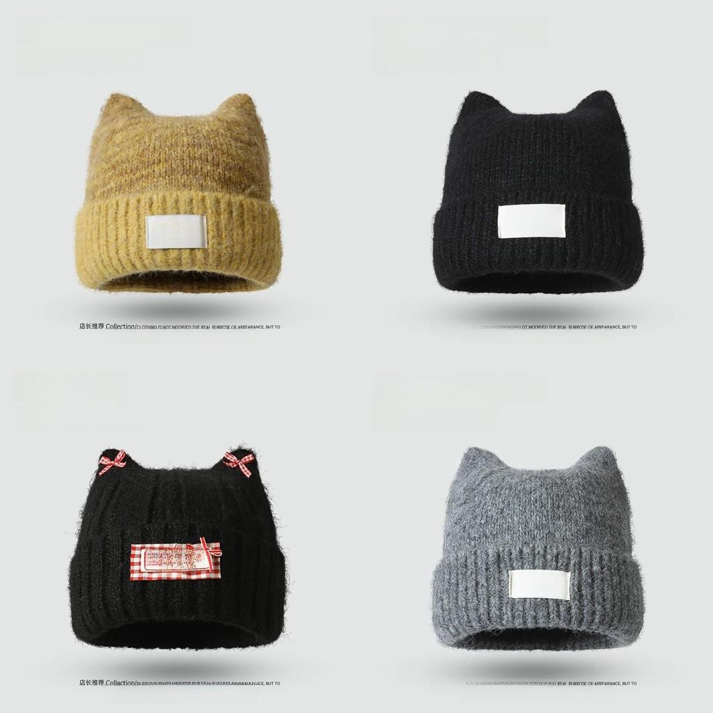 Knit Hat For Women Autumn Winter Acrylic Warm Windproof Cozy Sweater Style For Casual Outdoors
