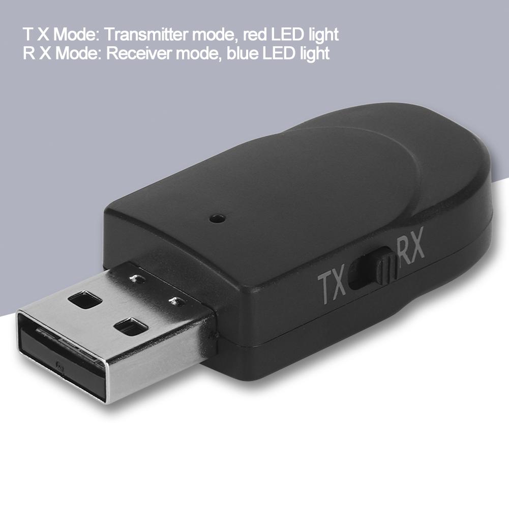 Bluetooth Audio Receiver Transmitter 2 in 1 USB Stereo Music Wireless Adapter for Car TV Computer