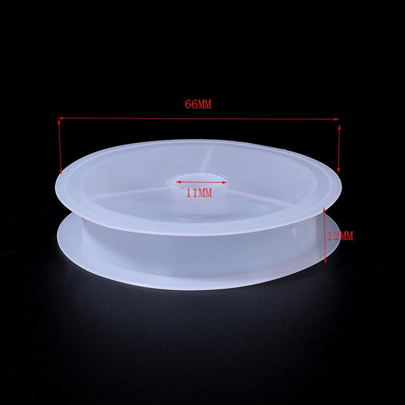 Factory White Plastic DIY Spool Reel, Flat Wheel Elastic Spool PP Plastic Spool Reel Reel