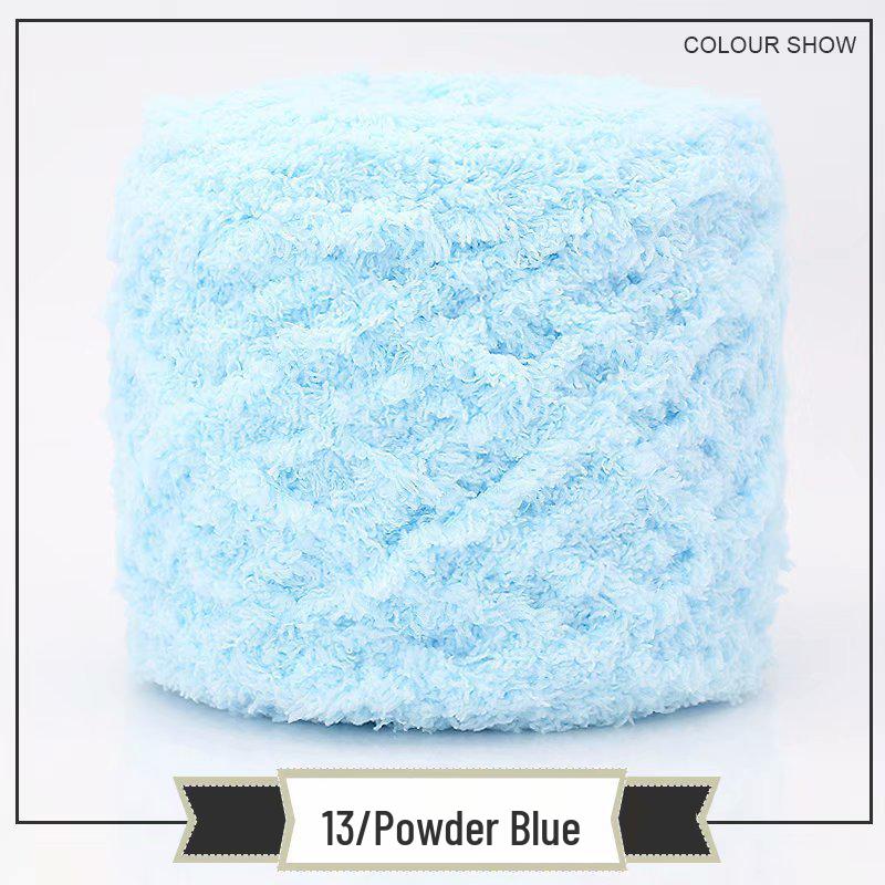 3-Strand Coral Fleece Towel Yarn - 2 Skeins for Hand-Knitted Children's Bag, Shoes, Hat, Scarf, Coat - Free Shipping