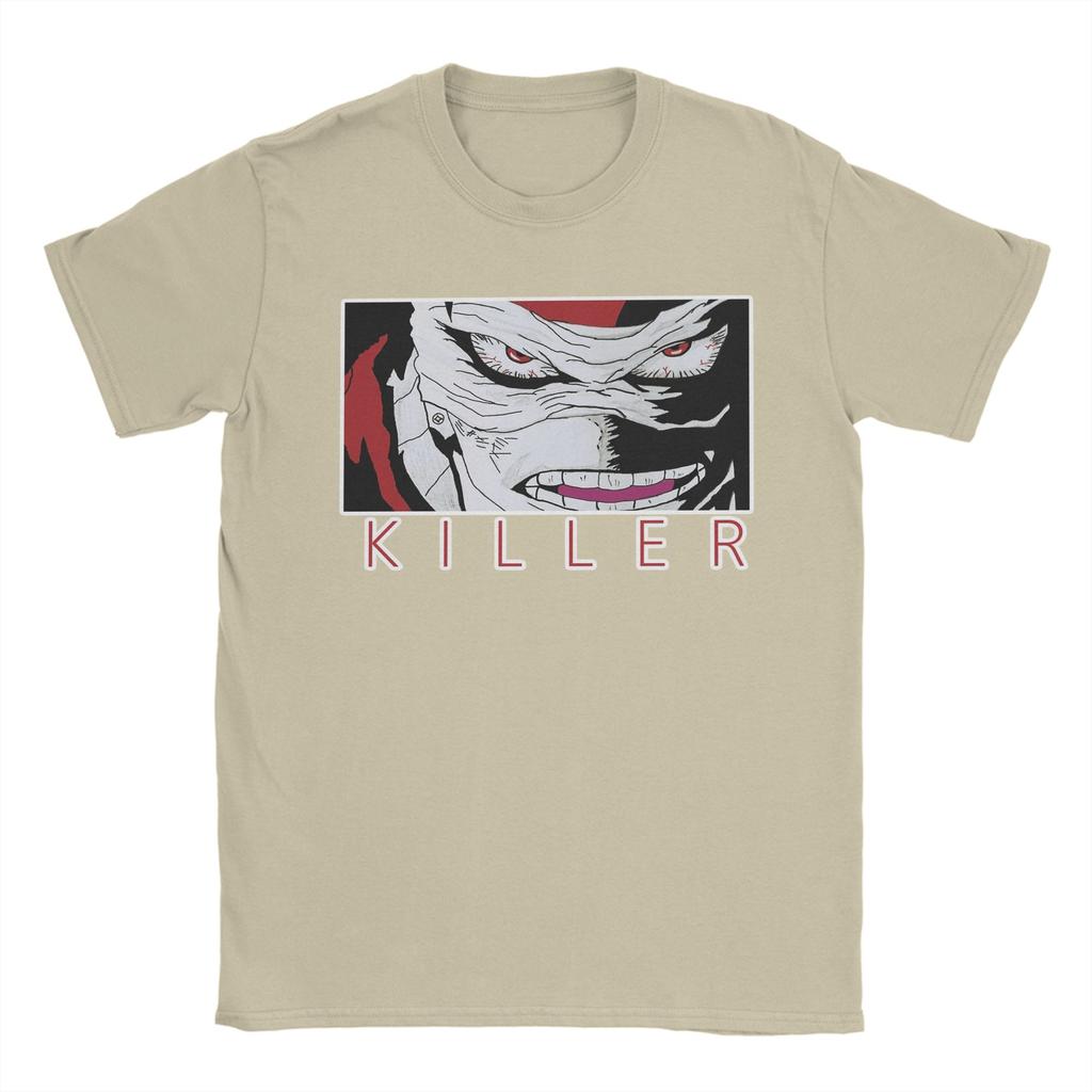 hero killer stain T Shirt for Men Cotton Hipster TShirts Crew Neck  Tees Short Sleeve Tops Plus Size