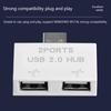 USB 2.0 A Male To Double USB Female Y Splitter Extension Hub For Desktop Laptop And Car Charging Adapter