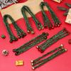 Christmas Garland for Stair Railings 11.8 Inch Ties Banister Bells, Decorative Twist Ties, Reusable Lifelike Greenery Artificial Pine Hanger