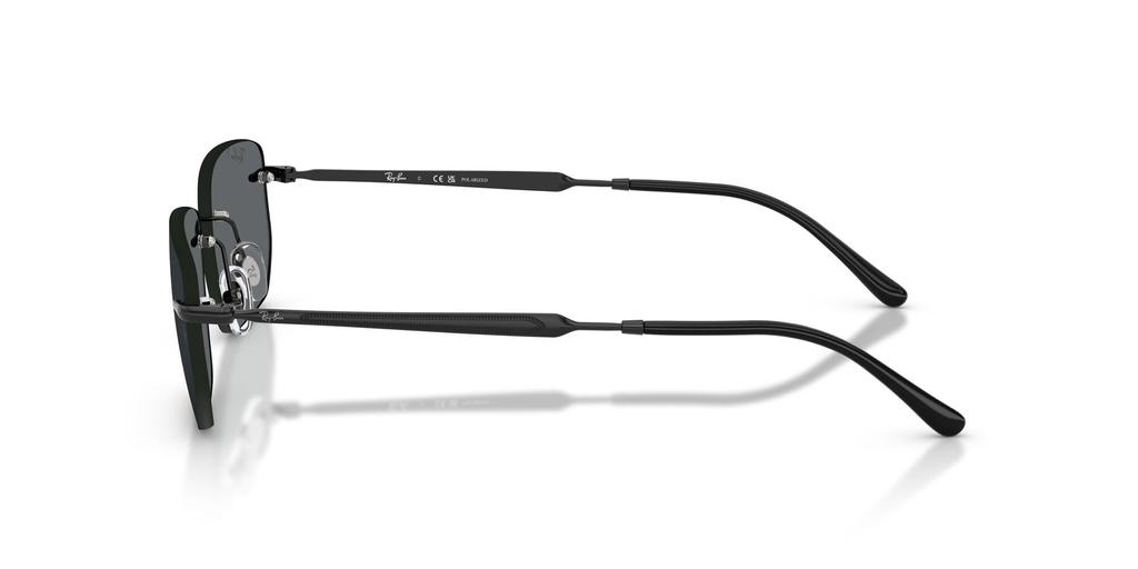 sunglasses 0RB3768 BLACK DARK GREY POLAR 56mm polarized Ray-Ban