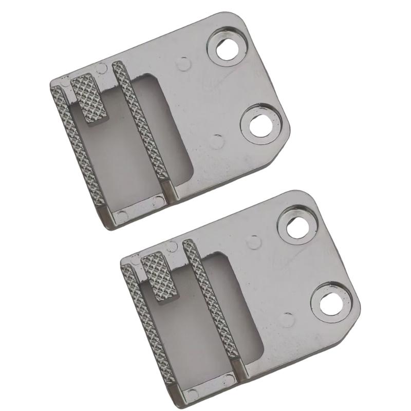 

2Pcs Metal Sewing Machine Teeth for Enhanced Stitching Efficiency 6.51mm Hole Sewing Machine Feed Dog Easy to Install 1