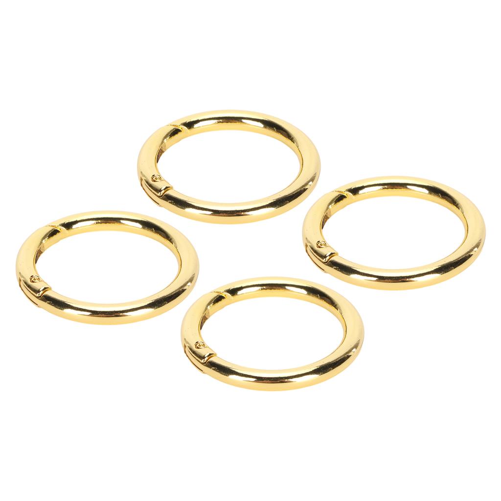 20Pcs Spring O Rings 1.61in Diameter 0.2in Thick Strong Copper Compact Spring Buckles for Keychain