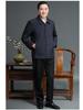 Men's Cotton-Padded Jacket for Dad: Spring & Autumn Button-Up for Middle-Aged & Elderly