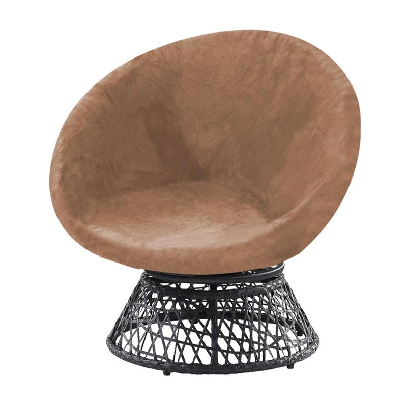 

Round Saucer Chair Cover Elastic Velvet Chair Cover Moon Sauce Chair Protector Covers Seat Slipcovers Camping Chair Covers Medium