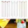 Reusable Kitchen Tools Decoration For Drinks Cocktail Picks Toothpicks Fruit Fork Fruit Sticks