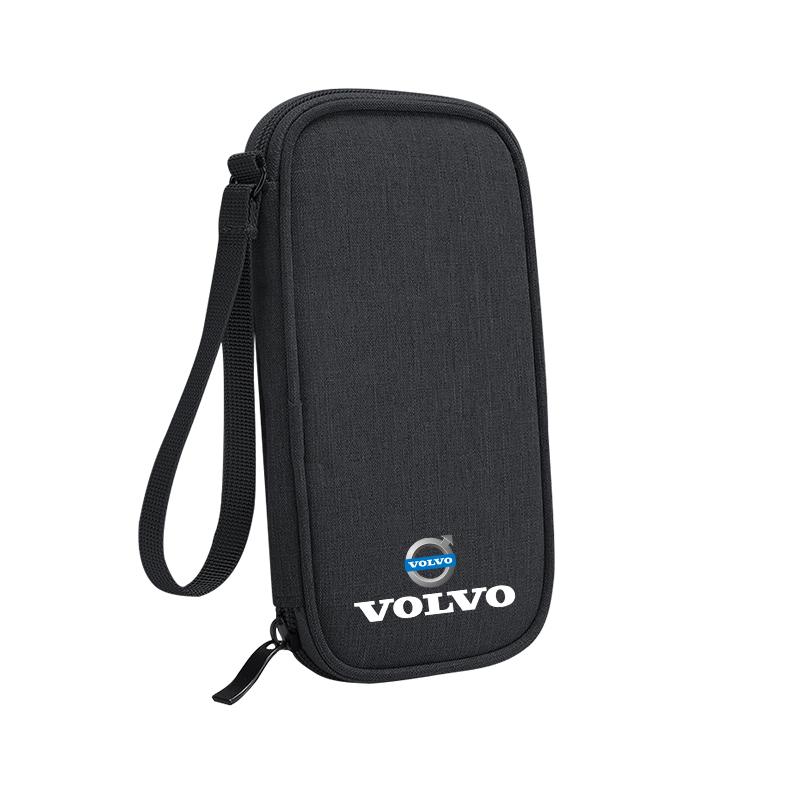 Portable Car Key Pack Auto Driver's License Phone Storage Bag For Volvo V60 V40 XC90 S60 C30 S80 V90 EX30 EX90 EM90 C40 S40 S80L