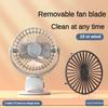 Electric Mini Hand Clip Fan USB Rechargeable Table Fan Clip-on Type Portable Mini Desk Fans Air Conditioner Hanging Fan Bedroom