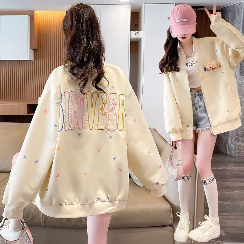 

Unisex Retro Lapel Cardigan Jacket - Spring/Autumn 2025 High Street Style Baseball Jacket Extra Large абрикосовый