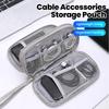 Electronics Accessories Portable Organizer Travel Essential Multi-Functional Storage Bag USB Data Cable Wired Headset Organizer