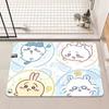Jiyikawa toilet floor mat diatom mud bathroom foot mat toilet door non-slip quick-drying dirt-resistant carpet