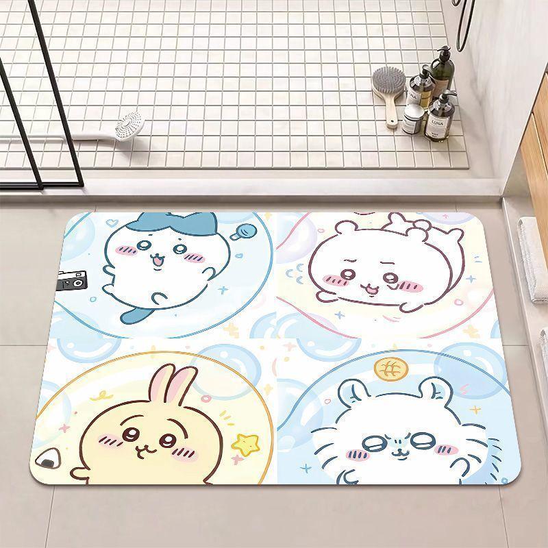 Jiyikawa toilet floor mat diatom mud bathroom foot mat toilet door non-slip quick-drying dirt-resistant carpet