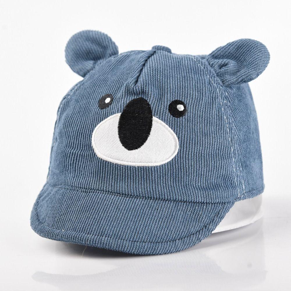 Cotton Baseball Hat Cartoon Bear Peaked Cap New Children Sun Visor  Outdoor