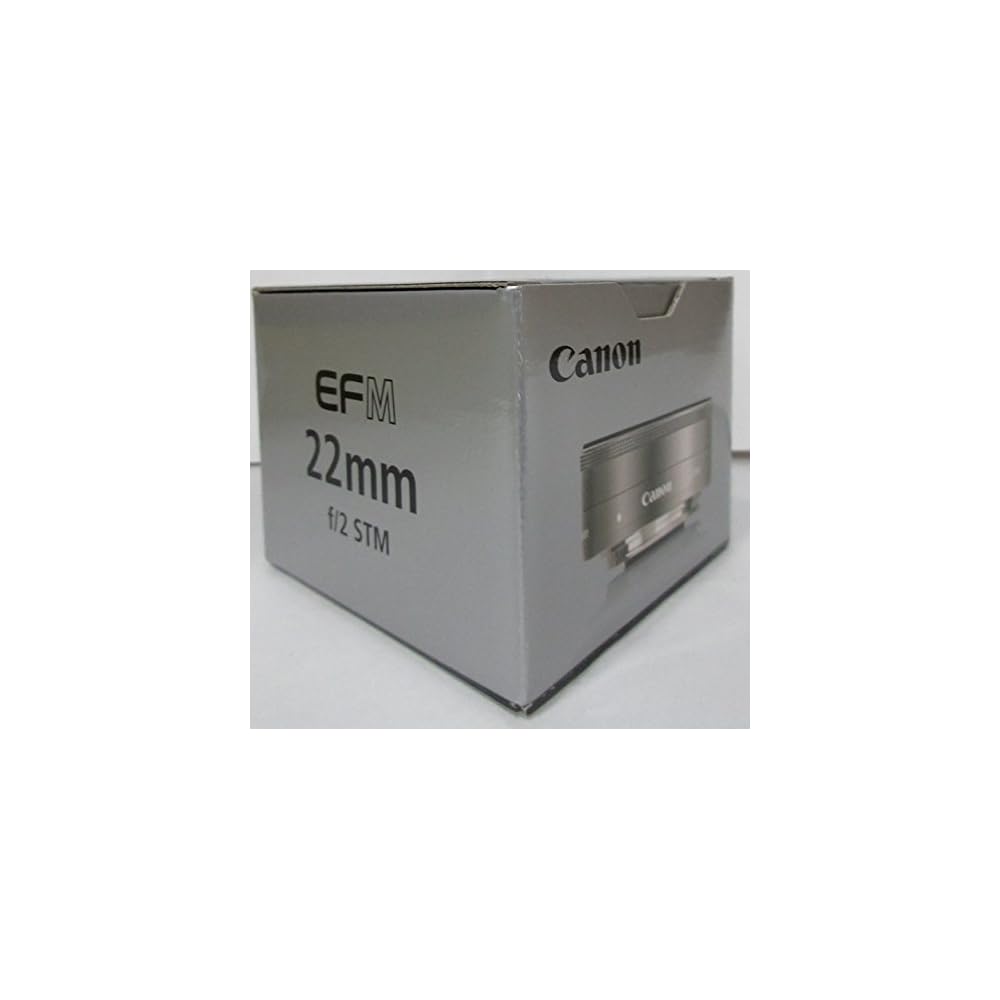 Canon EF-M22mm F2 STM Silver Wide-Angle Prime Lens (Compatible with Mirrorless Cameras) EF-M222STMSL