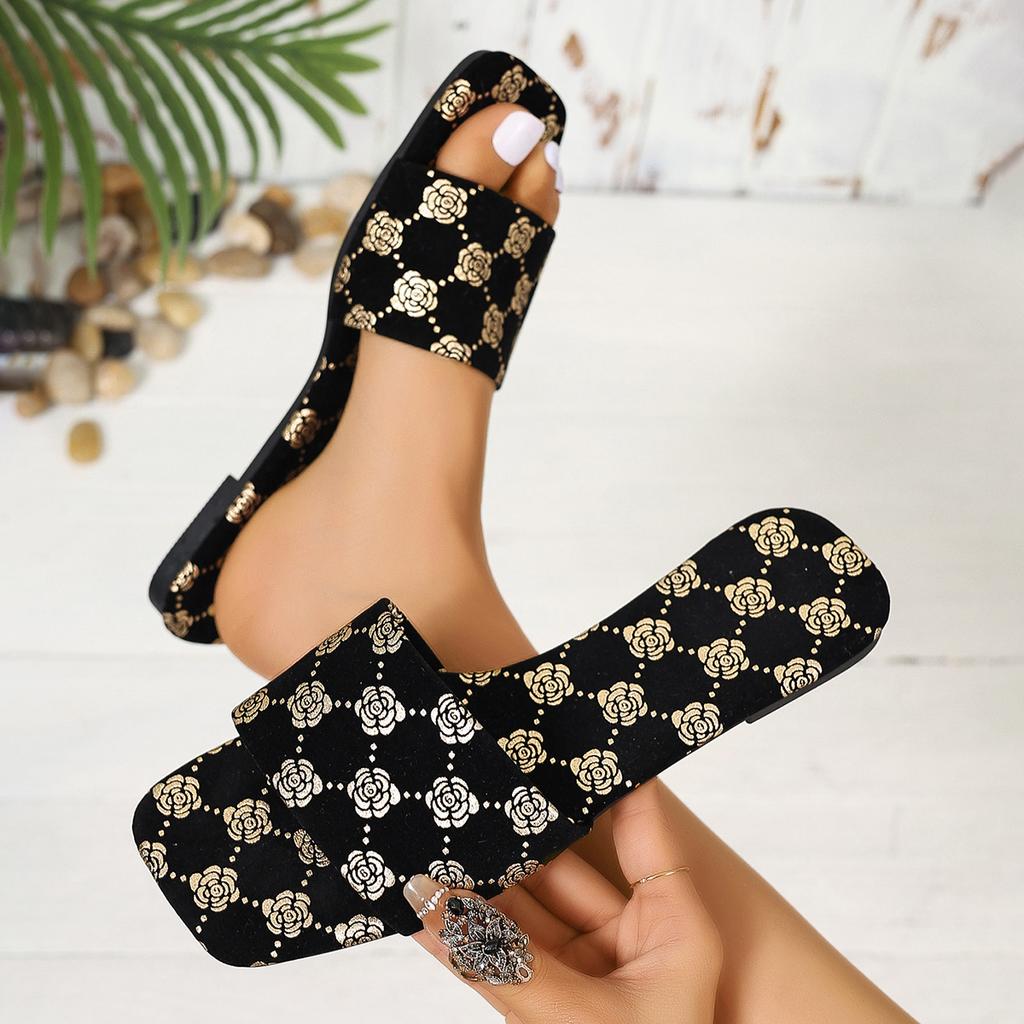 Fashion New Slippers For Women 2024 Summer Home Bathroom Breathable Non-Slip Slippers Ladies Outdoor Beach Shopping Fashion Slippers