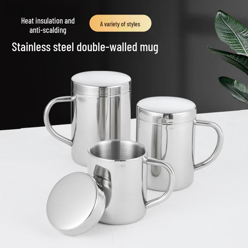 Stainless Steel Coffee Mug with Lid