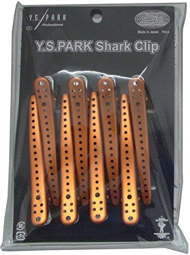

Y.S.Park Shark hair clip 8 pieces (Orange Metal)
