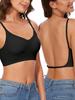 Large size seamless large backless underwear U-shaped beautiful back outer wear underwear bra