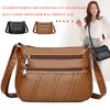Fashion Women Shoulder Bag PU Leather Simple Solid Messenger Crossbody Bags Mother Female Classic Multi-pocket Purse Handbag