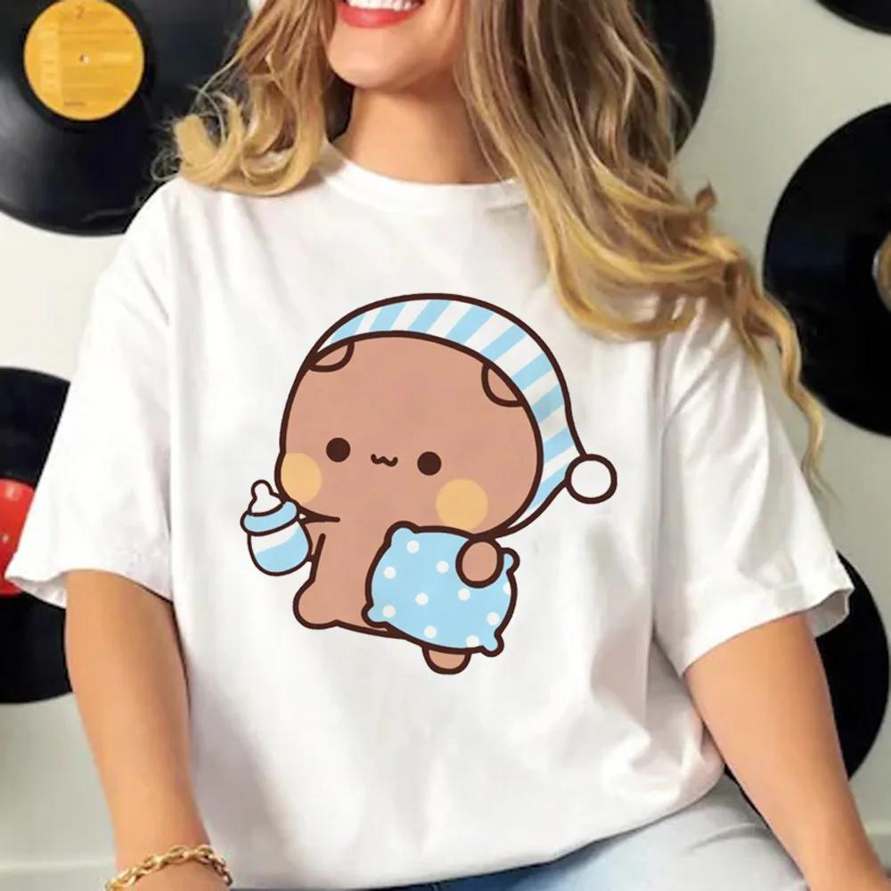 Bubu and Dudu Cartoon Tee Women Manga Top Female Funny Clothes Short Sleeves T Shirt Harajuku Graphic Top Casual Tee