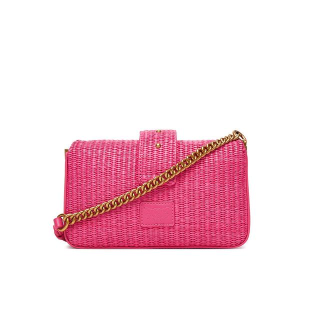 Bag PINKO Love One Mini Slouchy Fl PE 25 PLTT 104340 A2CF Pink