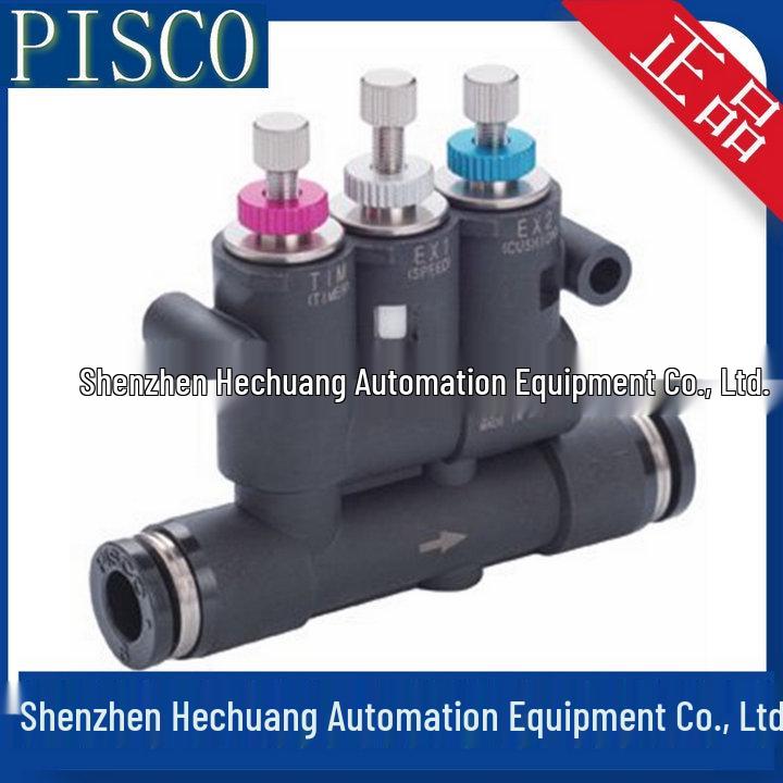 Japan PISCO BJSU Series Speed Control Valves with Buffer (BJSU4H, BJSU6H, BJSU8H, BJSU10)