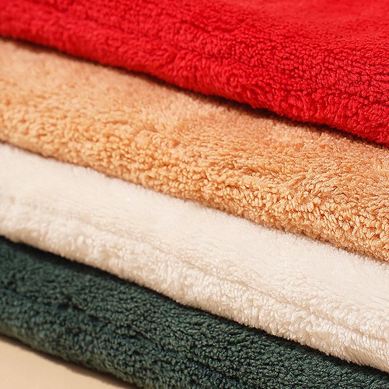 1 small towel cartoon square multi-element embroidery hanging cute coral fleece thick Christmas creative