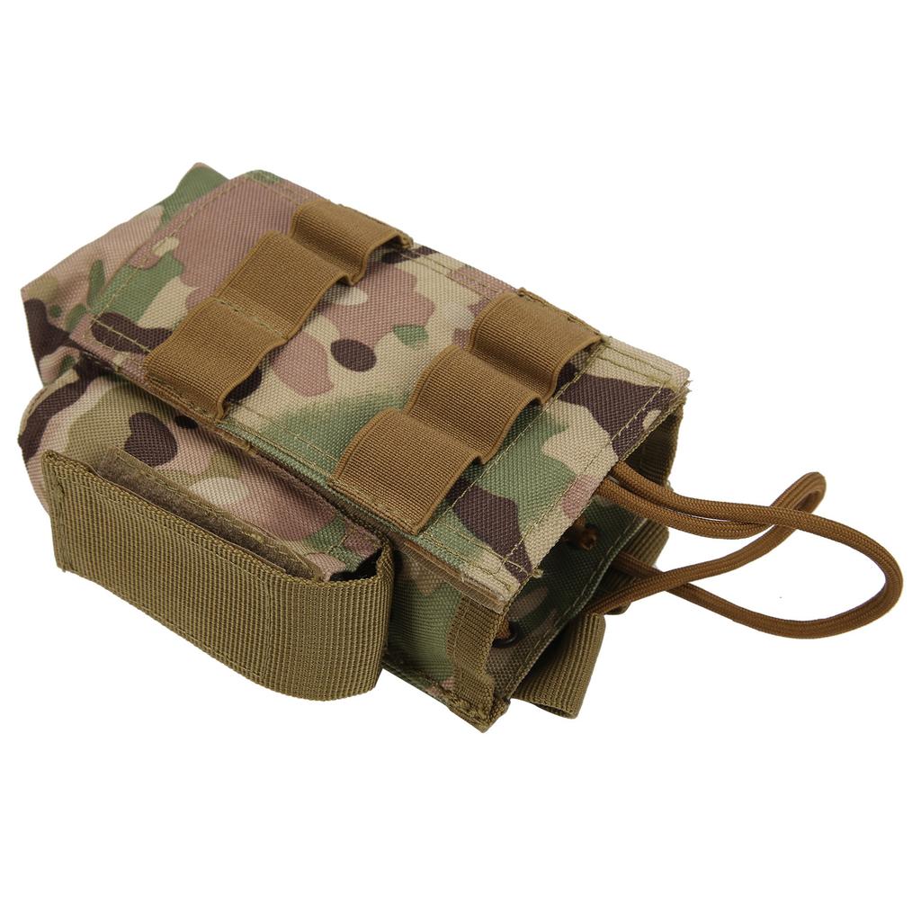 Molle Funkgerätetasche Mini Funkgerätehalter Tasche Wasserdicht Walkie Talkie Holster mit Seite