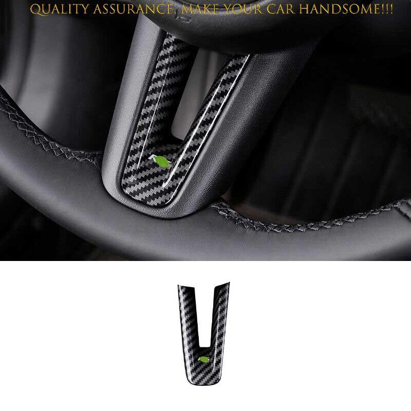 For Mazda 3 Axela 2019-2024 Carbon Fiber Steering Wheel U Type Sheet Cover Trim