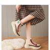 Women's Winter Fashion Casual Trend With Plush Insulation High Top And Height Increasing White Shoes