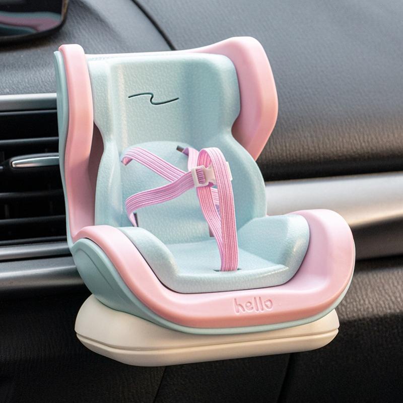 For Labubu Car Doll Safety Seat Cartoon Chair Model for Car Kawaii Ob11 Doll Seat Outlet Decor Car Interior Styling Accessories