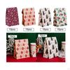 10 Pieces Christmas Gift Bag Food Packing Bags Sweets Pastry for Birthday Party Decor